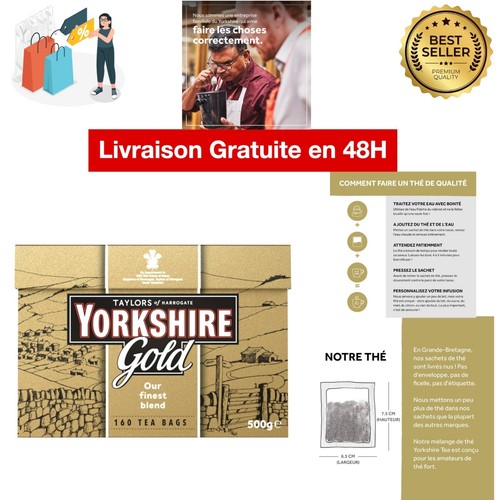 Yorkshire tea gold - thé, noir