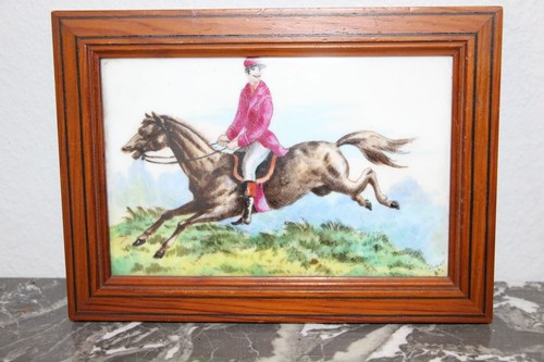 Painting faience horse - painting, faience,