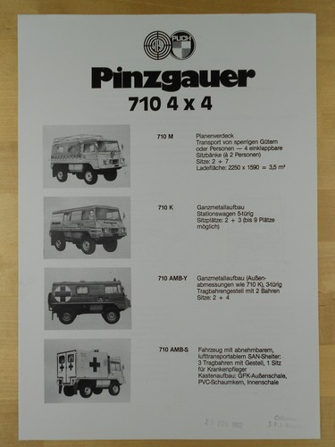 Steyr puch pinzgauer - pinzgauer, 710