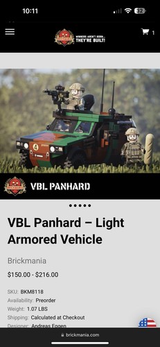 Brickmania vbl panhard light - vbl,