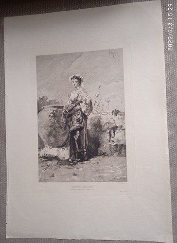 Gravure eau forte fortuny - gravure, de