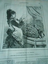 Cartoon 1878 - Opening of the hunt I send you this boring I dog