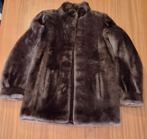 Veste manteau court fourrure - veste,