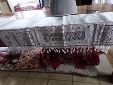 Antique Linen Fireplace Tower