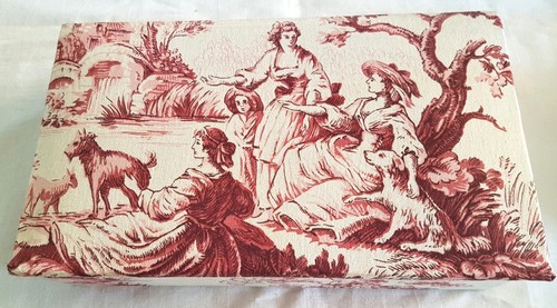 Boite ancienne toile - en,