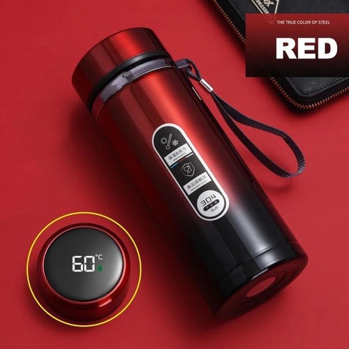 Bouteille thermos inox led - thermos,