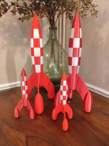 Fusée inspiration tintin - fusée,