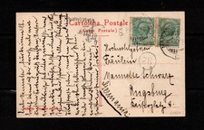 Postcard x abroad with unusual traveller MANTUA-MILAN, Kingdom Postal History