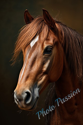 Photo cheval portrait - a4,