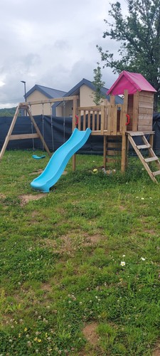 Aire jeux bois 2 - jeux,