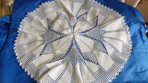 Napperon crochet blanc - -,