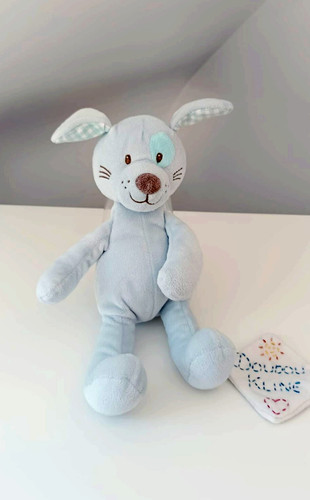 Peluche doudou chien bleu - peluche/doudou,