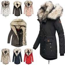 Navahoo Sweety Femmes Veste Parka Manteau Veste D'Hiver Chaud Fausse Fourrure