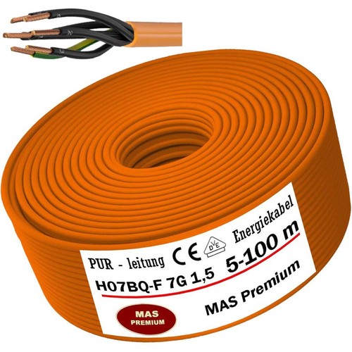 Câble pur 100 h07bq f - pur, 5-100