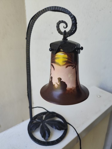 Lampe art nouveau pied - art,