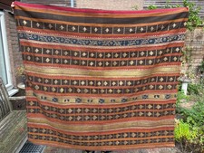 GORGEOUS   ANTIQUE   SUMATRA  INDONESIA LAMPUNG TAPIS w REAL   GOLDBROCADE  *HG*