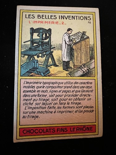 Chromo chocolat fins rhône - chromo,