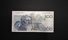 Billet De 500fr Belge Constantin Meunier En Très Bon État 0 Epinglage