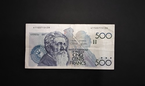 Billet 500fr belge - de,