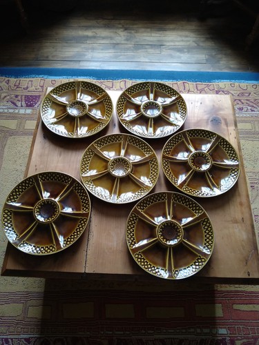 Assiettes huitre à - 6,