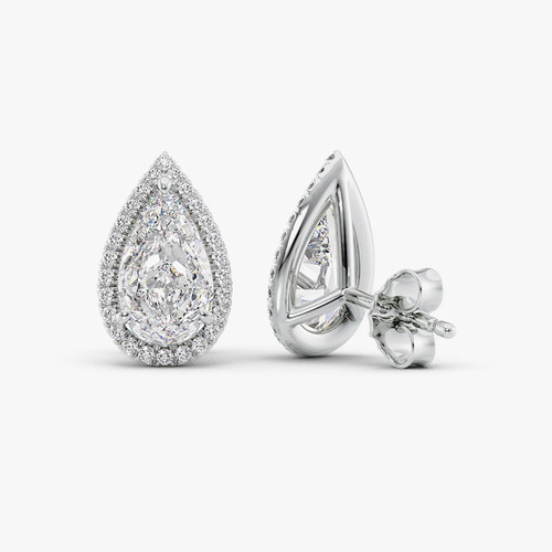Boucle oreille clou diamant - clou,