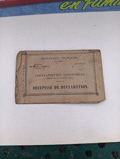 Vieux Papiers Carte Grise