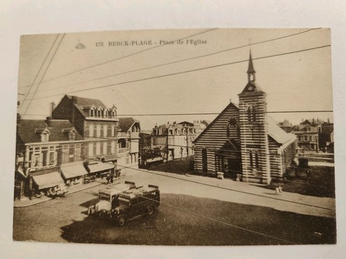 Cpa berck plage place - berck-plage, :