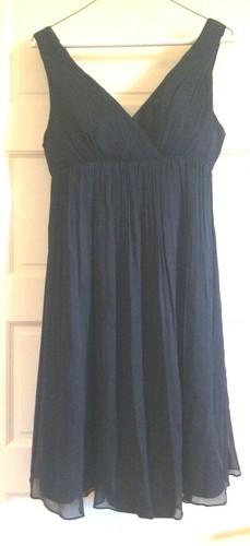Nwt crew navy blue silk - blue,