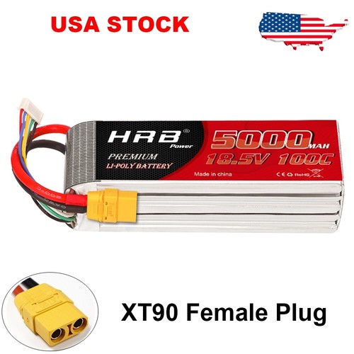 Hrb 5000mah xt90 100c - 18.5v,