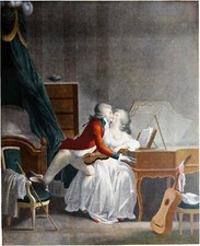 NINA PRELUDE: The Piano Lesson - Grde. Color board (eroticism- de Boilly)