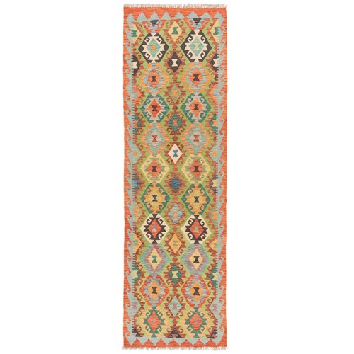 Kelim afghan 290x85 tapis - afghan,