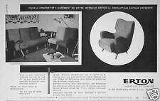 ADVERTISING ERTON SOFAS ARMCHAIRS FOR COMFORT THE PLEASURE OF YOUR INTERIOR