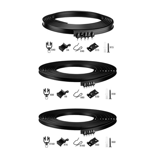 Rail rideau flexible pour - de,