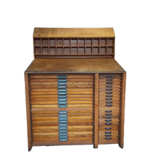 1930s Printing Cabinet.