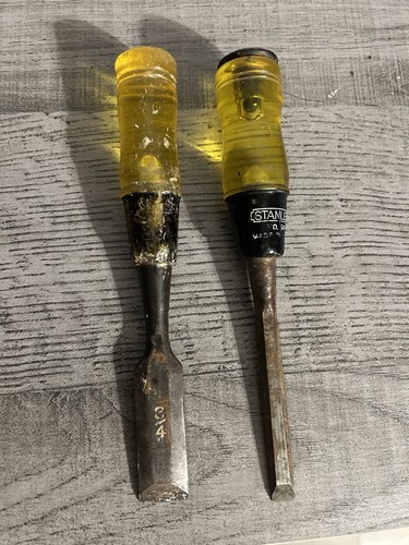 Vtg stanley chisel set - chisel,
