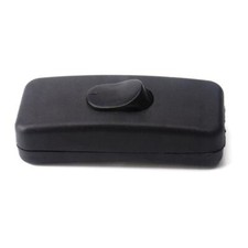 ;Interrupteur en ligne noir et blanc pour lampe de table standard cordon  bas