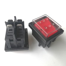 HY12 4Pin Interrupteur à bouton-poussoir à bascule électrique pour outil KEDU