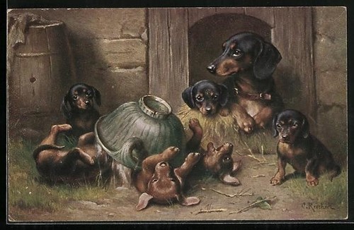 Carte postale artiste - carte,