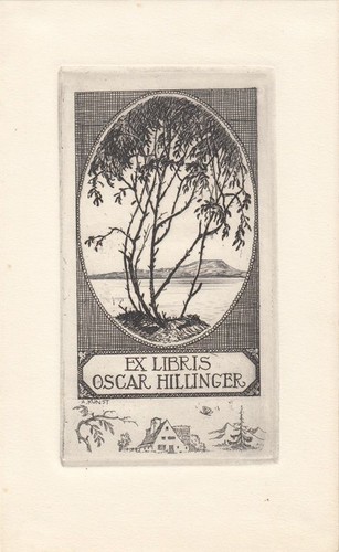 Exlibris estampe gravure adolf - exlibris,