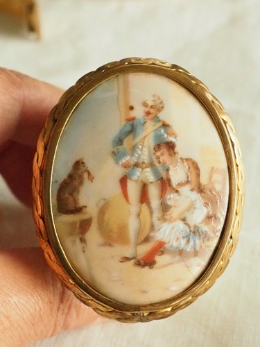 Broche ancienne portrait - broche,
