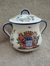 BONBONNIERE FAIENCE GIEN DECOR