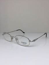 New Vintage FRED Lunettes Seychelles Eyeglasses C. Platinum Platine 49mm France