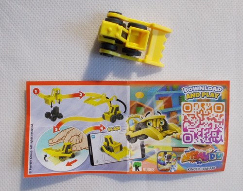 Kinder tractopelle jaune - tractopelle,
