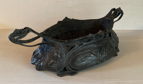 Grande jardinière étain