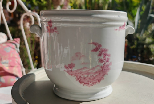 Cache pot ancien porcelaine - cache-pot,