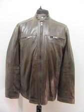VINTAGE CAMEL ACTIVE LEATHER JACKET SIZE UK M,