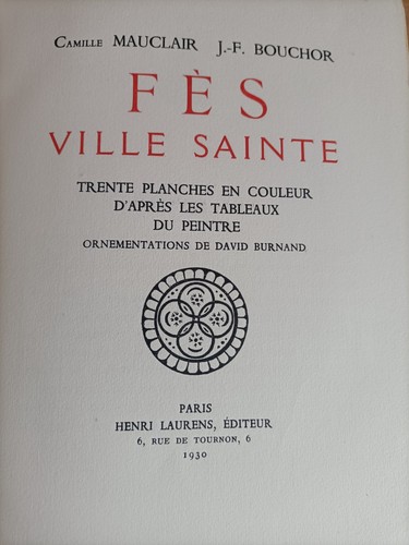 Fès ville sainte livre - sainte,