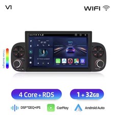 Autoradio Android 14 Pour Fiat Panda 2013-2020 1G+32GB CarPlay Sans Fil GPS BT.