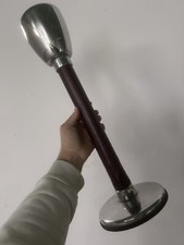 Cendrier sur Pied Art Deco 1950 Ancien Gainé de Cuir Vintage