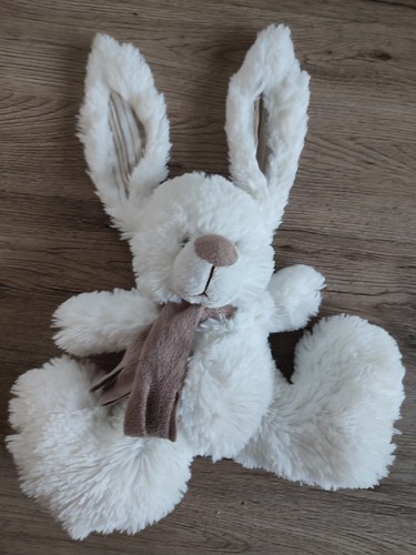 Doudou peluche lapin blanc - doudou,